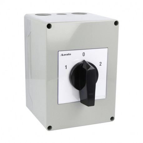 7GN6375P GN6375P LOVATO ROTARY CAM SWITCHE, GN SERIES, P VERSION EN COFFRET AVEC ROTATION POIGNÉE. CHANGEOVE..