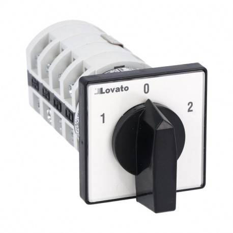7GN2513U GN2513U LOVATO COMMUTATORE A CAMME, SERIE GN, ESECUZIONE U MONTAGGIO FRONTALE. COMMUTATORE PER MOTO..
