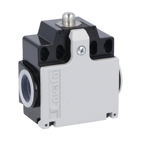 KNA1L11 LOVATO Contacts 1NO+1NF dépendant. Acier bouton