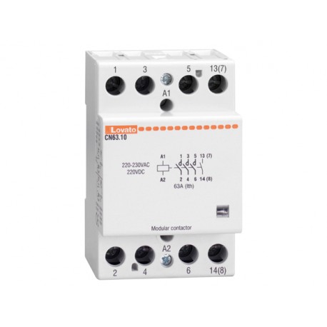 CN6310024 LOVATO Contactor modular Tripolar o tetrapolar 63A 24V AC/DC