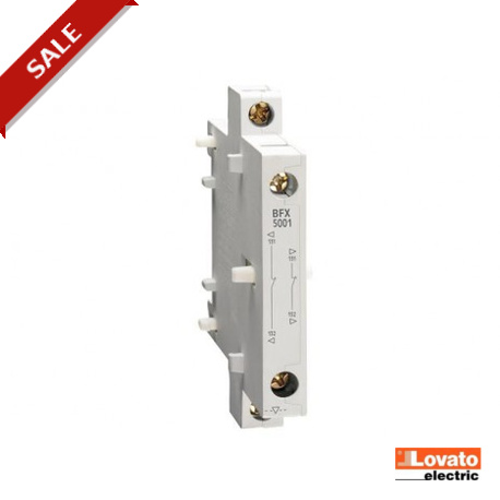 BFX5001 LOVATO Caractéristiques Latéral avec 2 contacts NF pour types BF00, BF09 à BF38 