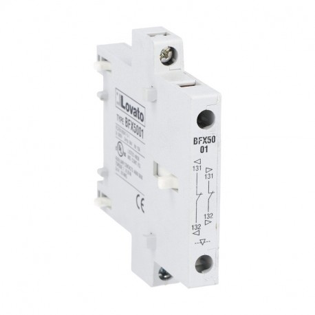 BFX5001 LOVATO INTERBLOCCO MECCANICO, LATERALE CON 2 CONTATTI NC PER CONTATTORI BF00, BF09÷BF38