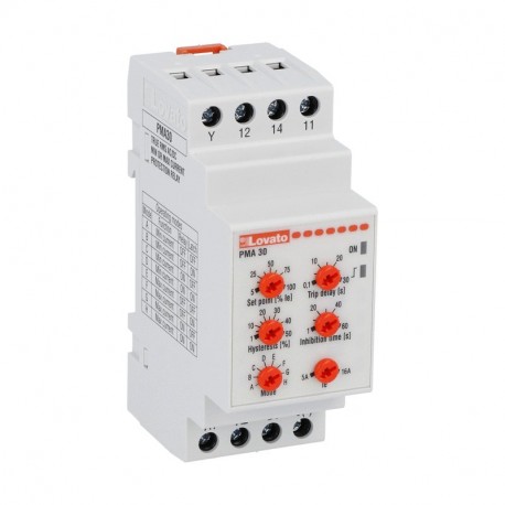 PMA30240 LOVATO CURRENT MONITORING RELAY FOR SINGLE-PHASE SYSTEM, AC/DC MINIMUM OR MAXIMUM CURRENT CONTROL, ..