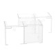 GEX8131 LOVATO SET OF TERMINAL COVERS. SCREW FIXING, 2-PIECE SET, EACH COVERS TWO POLES