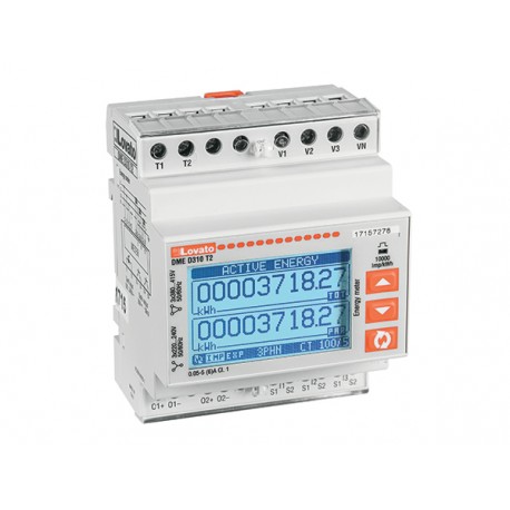 DMED310T2 LOVATO CONTATORE DI ENERGIA, TRIFASE CON E SENZA NEUTRO, ESPANDIBILE, INSERZIONE TRAMITE TA 5A, 2 ..