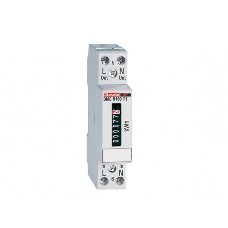 DMEM100 LOVATO Contador de energía Monofásico Entrada directa 32A/230VAC contador mecánico