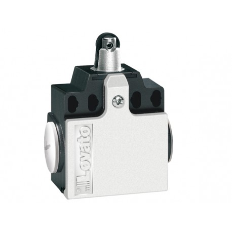 KNB2S02 LOVATO LIMIT SWITCH, K SERIES, TOP ROLLER PUSH PLUNGER, 2 SIDE CABLE ENTRY. DIMENSIONS COMPATIBLE TO..