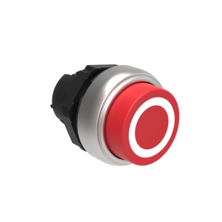 LPCB2104 LOVATO PUSHBUTTON ACTUATOR, SPRING RETURN, WITH SYMBOL Ø22MM PLATINUM SERIES, EXTENDED, 0 / RED