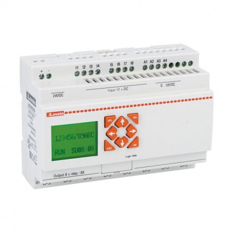 LRD20RD024 LOVATO MODULO BASE, TENSIONE DI ALIMENTAZIONE AUSILIARIA 24VDC, 12/8 A RELÈ