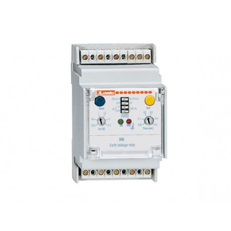 31RM48 RM48 LOVATO EARTH LEAKAGE RELAY WITH 1 OPERATION THRESHOLD, MODULAR, 35MM DIN (IEC/EN 60715) RAIL MOU..