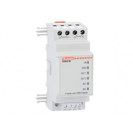 EXM1000 LOVATO MODULO DI ESPANSIONE SERIE EXM… PER PRODOTTI MODULARI, 2 INGRESSI DIGITALI E 2 USCITE STATICH..