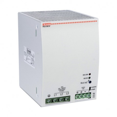 PSL324024 LOVATO Fuente de Alimentación Trifásica ( Entrada 3 x 340 ~ 575 VAC ) 10A 24VDC
