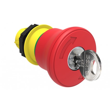LPCB6844R520E LOVATO Ø40mm. Für einfachen Halt. Rot. Versionen mit verschiedenen Codierungen des Schlüssels