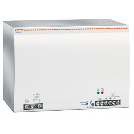 PSL148024 LOVATO ALIMENTATORE SWITCHING, ESECUZIONE PER FISSAGGIO SU GUIDA DIN, MONOFASE. 24VDC, 20A / 480W