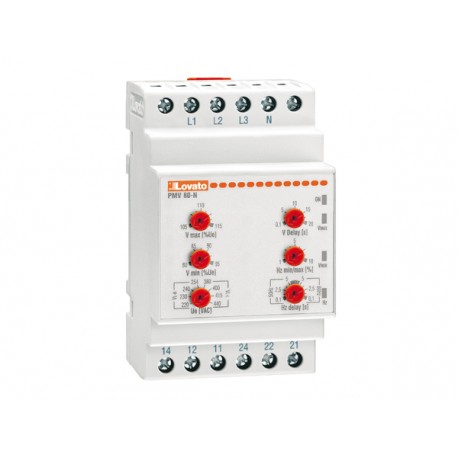 PMV80NA440 LOVATO VOLTAGE MONITORING RELAY FOR THREE-PHASE SYSTEM, WITH OR WITHOUT NEUTRAL, MINIMUM AND MAXI..