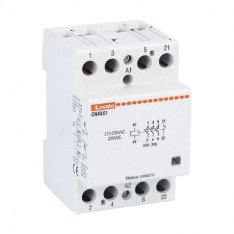CN4001220 LOVATO Eigenschaften 40A AC1, 220…230VAC (4S)