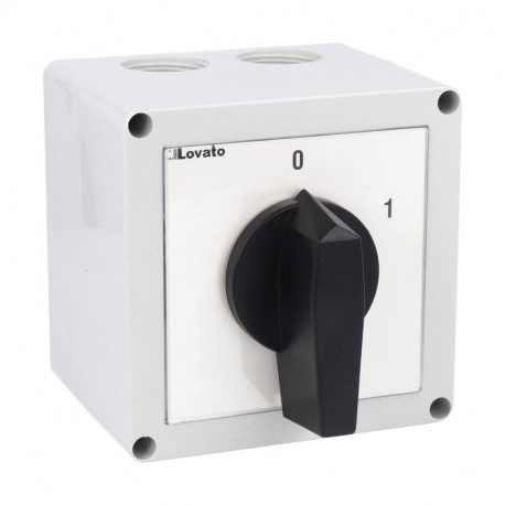 7GN4010P GN4010P LOVATO ROTARY CAM SWITCHE, GN SERIES, P VERSION IN ENCLOSURE WITH ROTATING HANDLE. ON/OFF S..