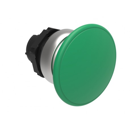 LPCB6143 LOVATO MUSHROOM HEAD PUSH BUTTON ACTUATOR Ø22MM PLATINUM SERIES, SPRING RETURN, Ø40MM. GREEN