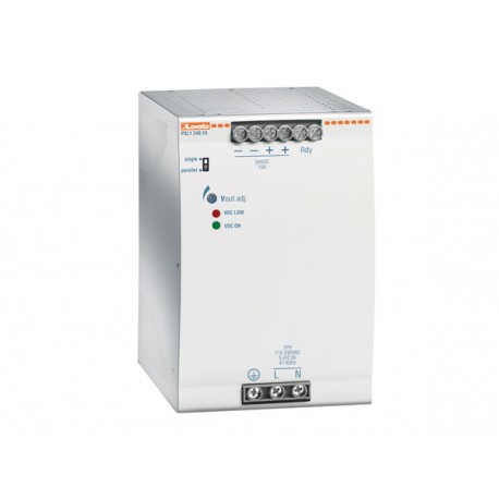 PSL130024 LOVATO ALIMENTATORE SWITCHING, ESECUZIONE PER FISSAGGIO SU GUIDA DIN, MONOFASE. 24VDC, 12,5A / 300W