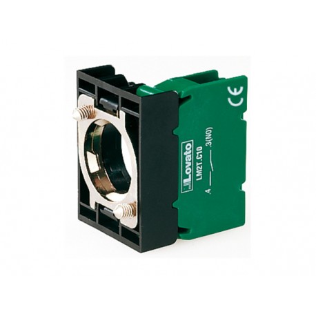 8LM2TE10 LM2TE10 LOVATO ELEMENTO DI CONTATTO Ø22MM SERIE 8LM, NA. ATTACCHI A VITE. CON BASE DI FISSAGGIO