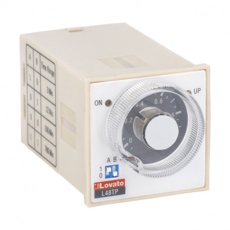 31L48TPM240 L48TPM240 LOVATO Temporizador Extraíble y empotrable 48x48mm Retardado a la excitación 24VAC/DC ..