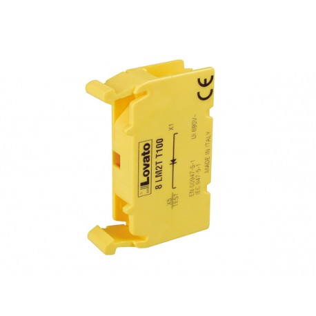 8LM2TT100 LM2TT100 LOVATO ELEMENTO PORTALAMPADA SENZA BASE DI FISSAGGIO Ø22MM SERIE 8LM, ELEMENTO TEST PER P..