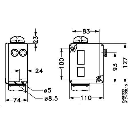 017-507566 DANFOSS REFRIGERATION Pressure switch