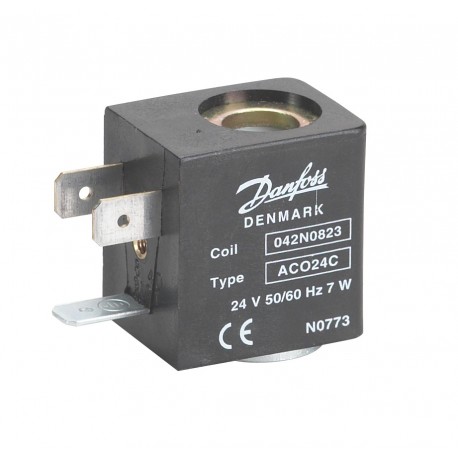 AC024C 042N0823 DANFOSS CONTROLES INDUSTRIALES BOBINA 24V 50/60HZ 7W DIN pala+ pack 9-22