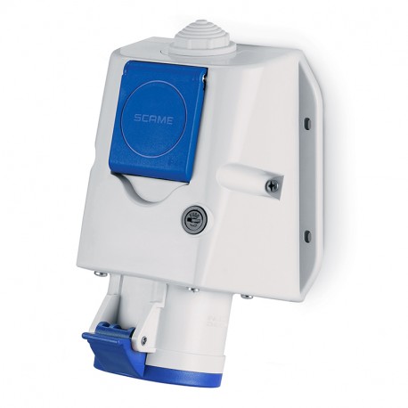 513.3253-DF SCAME BASE MURAL 2P+T IP44 32A 6h 200-250V AC