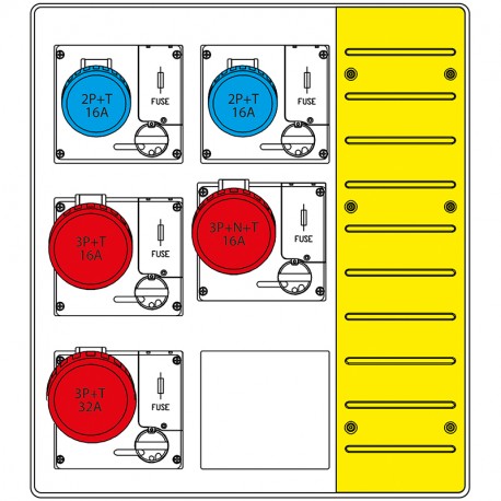 657.6035-015 SCAME ENSEMBLES DE CHANTIER (EC) IP66 45A 400V