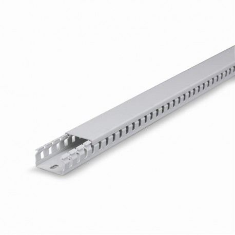 874.6040 SCAME SLOTTED CABLE TRUNKING 60X40 GREY
