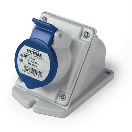 512.M3255 SCAME BASE 3P+N+T IP44 32A 9h 208-250V AC 50Hz