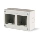 136.4124 SCAME CONT.PORTAFRUTTO PARETE IP40 4 MODULI
