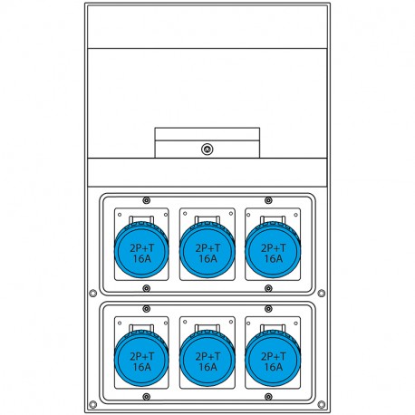 671.6560-489 SCAME QUADRO DISTRIBUZIONE DOMINO 550 IP66