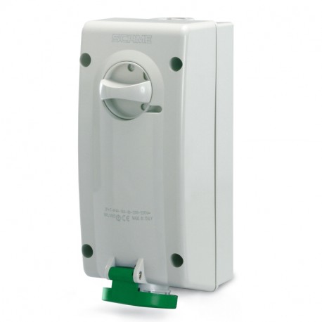 560.32861 SCAME INTERLOCKED SOCKET 3P+E IP44 32A 10h