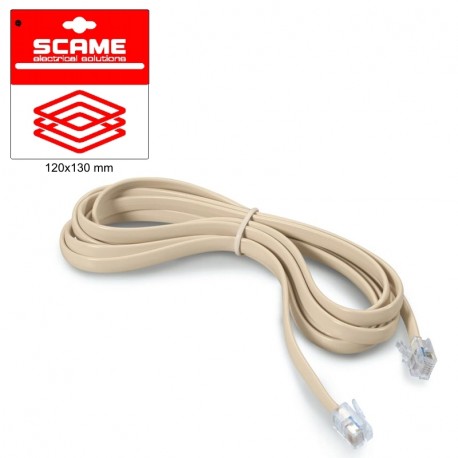 999.10725 SCAME TELEPHONE CORDS BLISTER PACKED