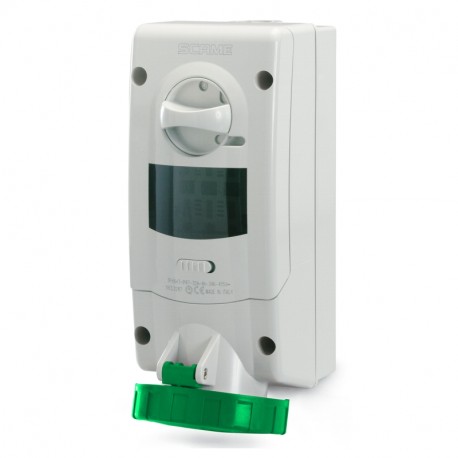 563.32861 SCAME INTERLOCKED SOCKET 3P+E IP67 32A 10h