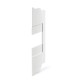 879.CC0122 SCAME COPERCHIETTO C/USC.X MINICANALI BIANCO