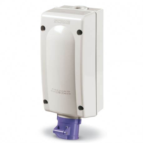 565.2416 SCAME PRESA ADVANCE 2 2P 16A IP44 C/TRASF.