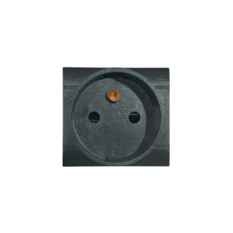 101.6411 SCAME SOCKET FRENCH ST. 2P+E 16A ANTHRAZIT