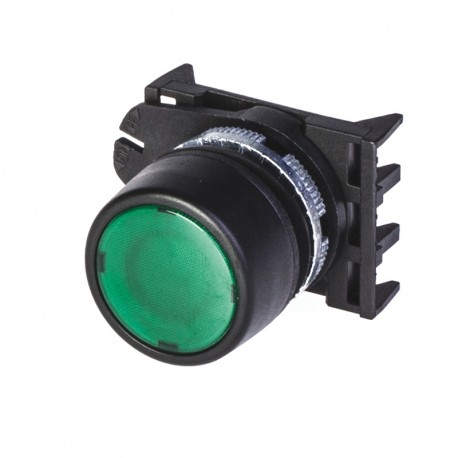 590.PPRL2 SCAME ILLUMINATED FLUSH BUTTON GREEN