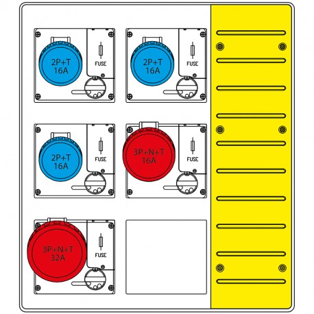 657.6035-075 SCAME ENSEMBLES DE CHANTIER (EC) IP66 45A 400V
