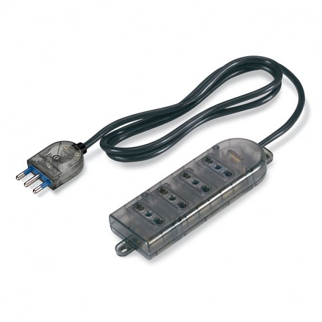 160.223/C-F SCAME PRESA QUADRUPLA FUME 16A BIV. C/CAVO