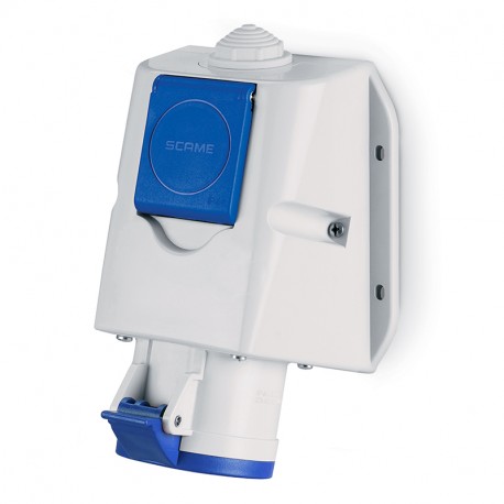513.1653-LN SCAME PRISE MURALE 2P+T IP44 16A 6h 200-250V