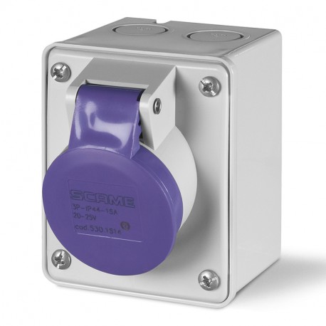530.1614 SCAME BASE 3P IP44 16A 20-25V AC 50Hz 60Hz