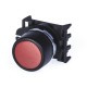 590.PPRN1 SCAME PULSANTE RASATO ROSSO