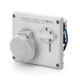 400.16833 SCAME BASE ENCLAV. MEC. 2P+T IP44 16A 12h