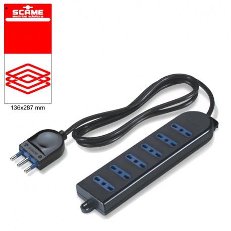 999.10225CN SCAME PRESA SESTUPLA 2P+T POLIVALEN