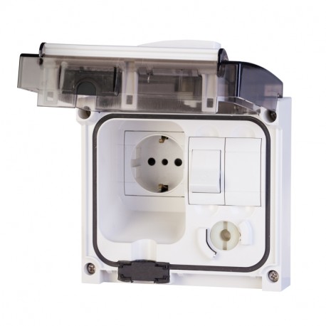 409.2404 SCAME DOMESTIC INTERLOCKED SOCKET 2P+E IP56