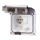 409.2405 SCAME DOMESTIC INTERLOCKED SOCKET 2P+E IP56